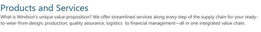 Products and Services